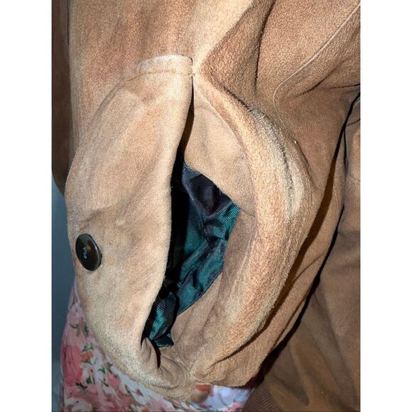 Vintage 1980s Marshall Fields New Traditions Brown Suede Bomber Jacket – North A - Picture 9 of 12